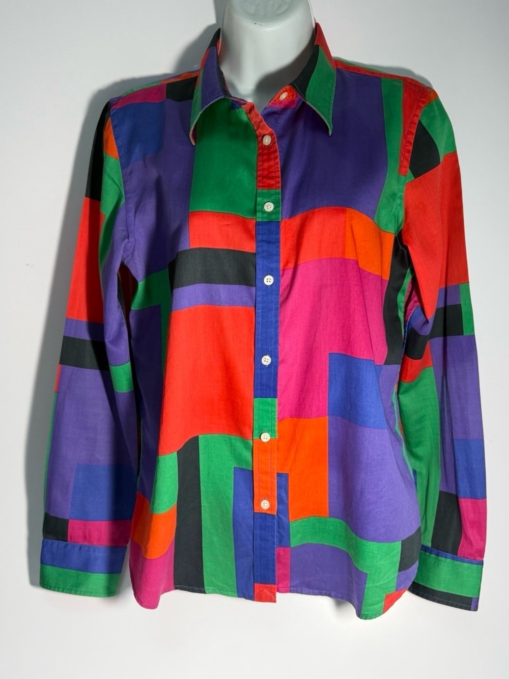 Ralph Lauren Multicolor Geometric Button-Down Shirt - Picture 2 of 9